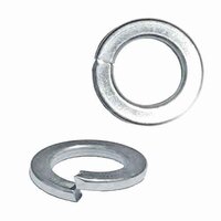 #12 Regular Split Lock Washer, Zinc